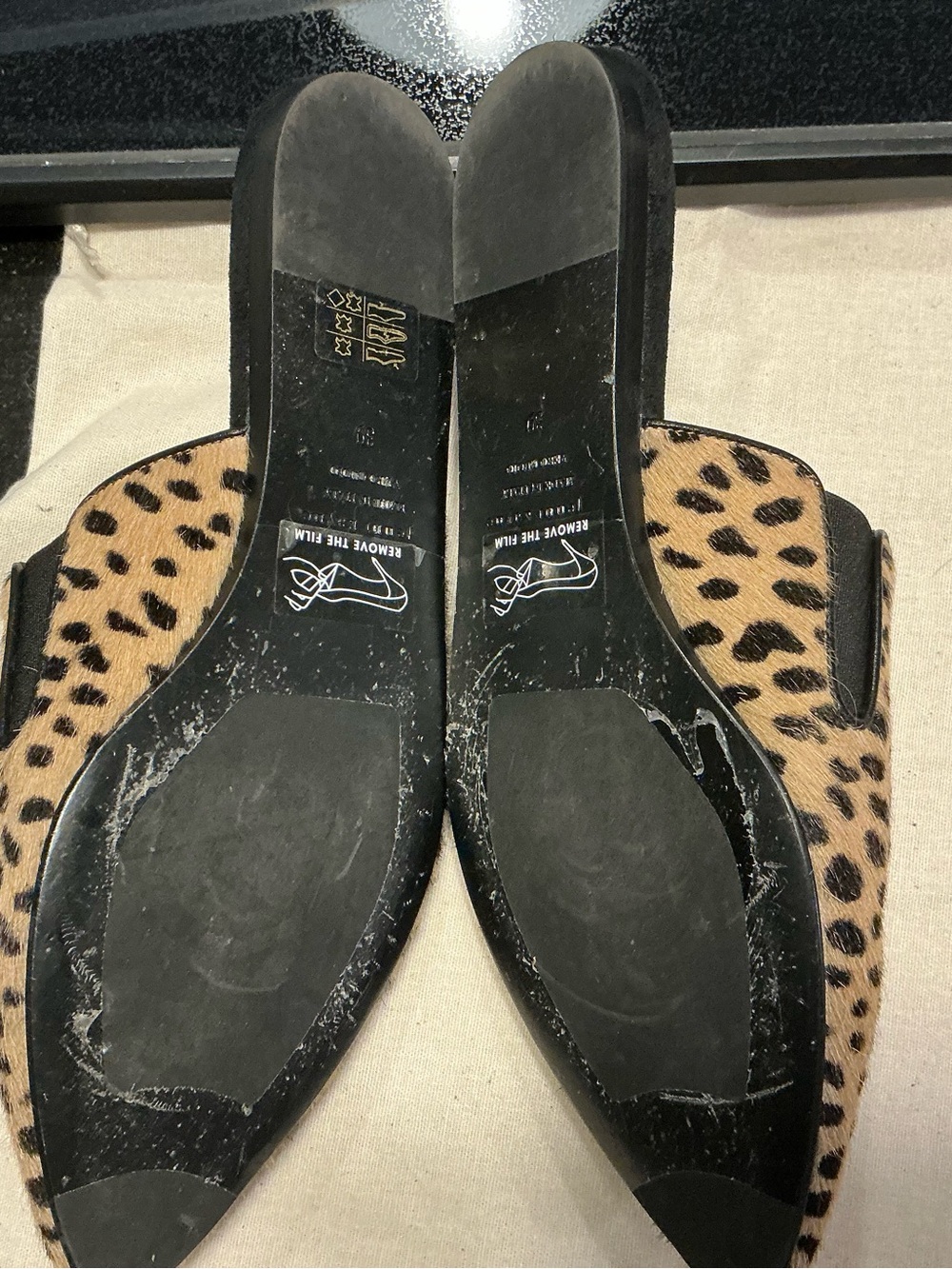 Jenni Kayne Leopard Hair Pointed Toe Mule - EU39 - Picture 4 of 5